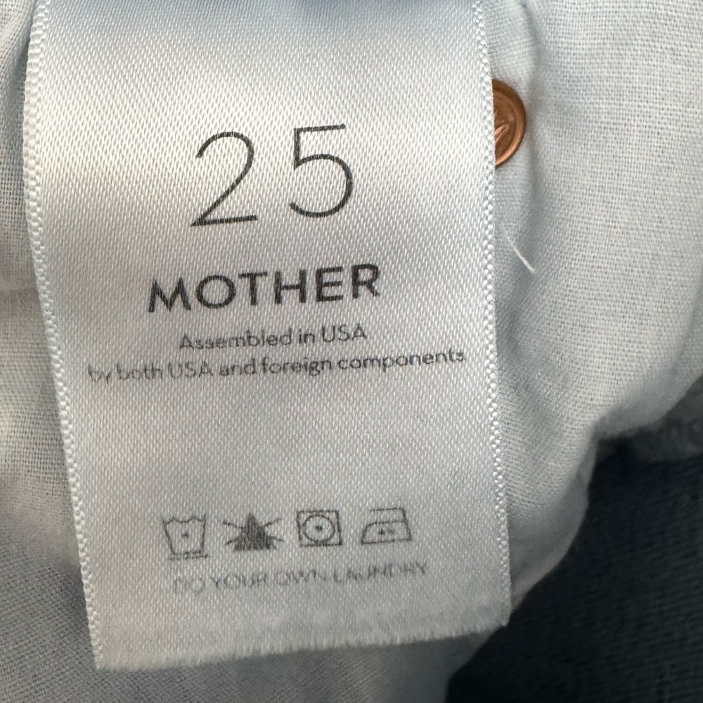 Mother The Stunner High Waist Skinny Jeans In Poisoned Petals Size 25 - Picture 12 of 14